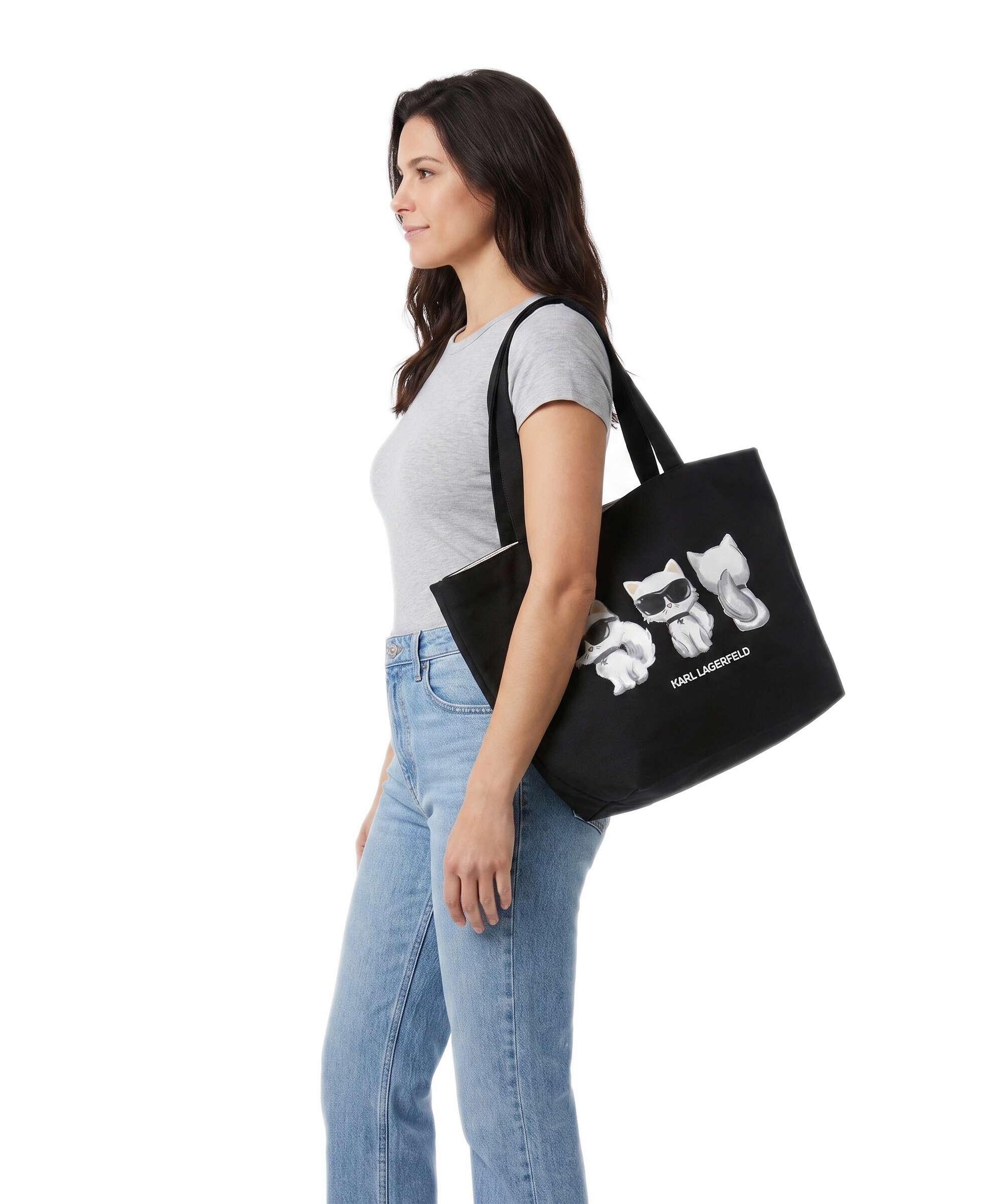 Karl Lagerfeld Ikon Choupette Tote bag black