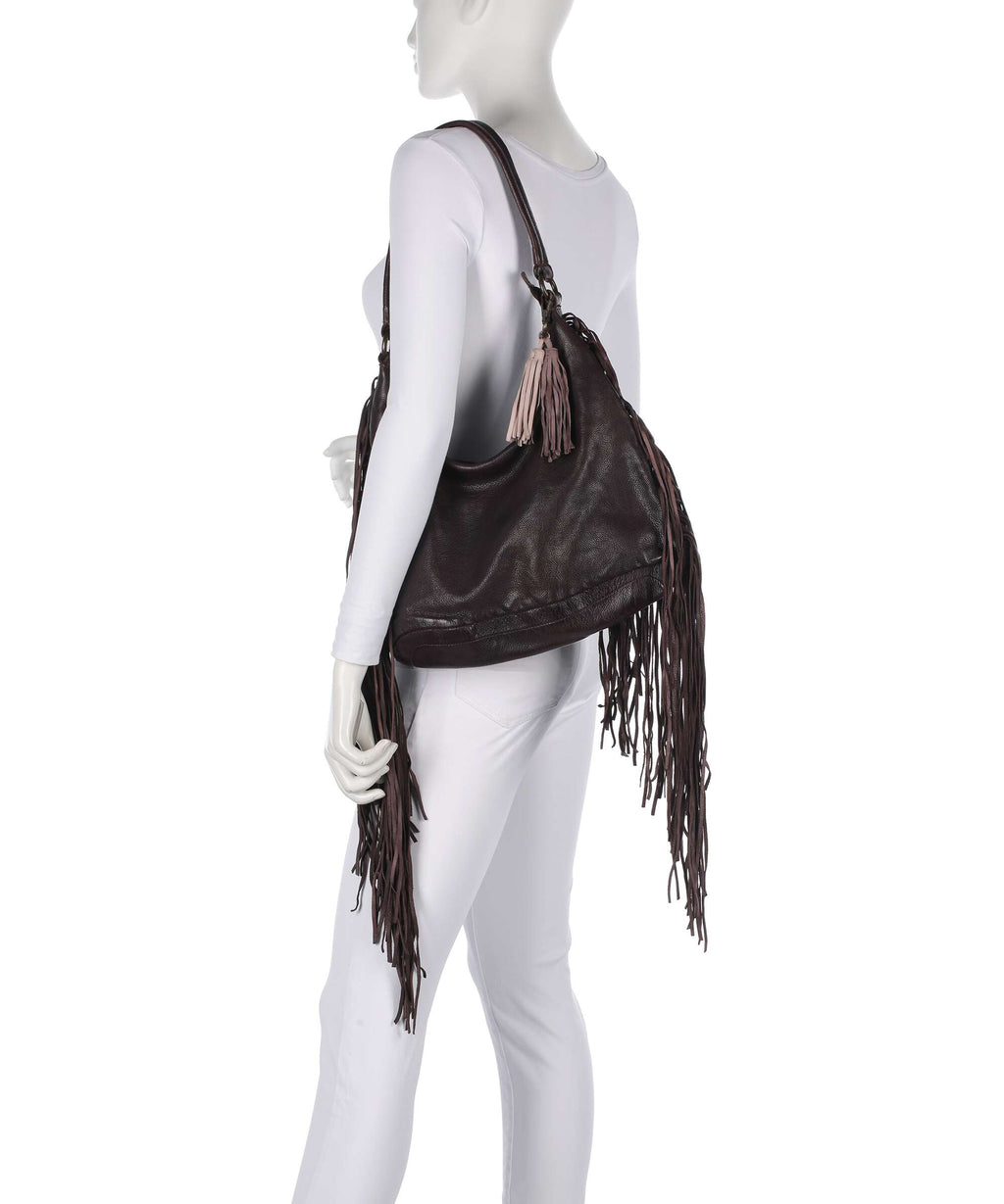Taschendieb Wien Löwengasse 5x Hobo bag mokka